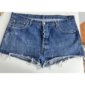 Levis‎ 100% Cotton 501 Denim Cutoff Shorts Size 42